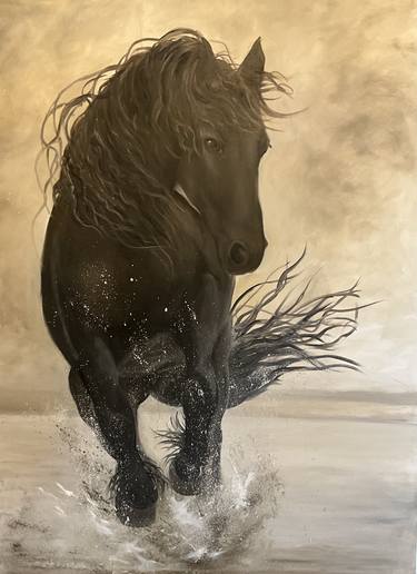 Original Fine Art Horse Paintings by H Mills-Dennison FRSA