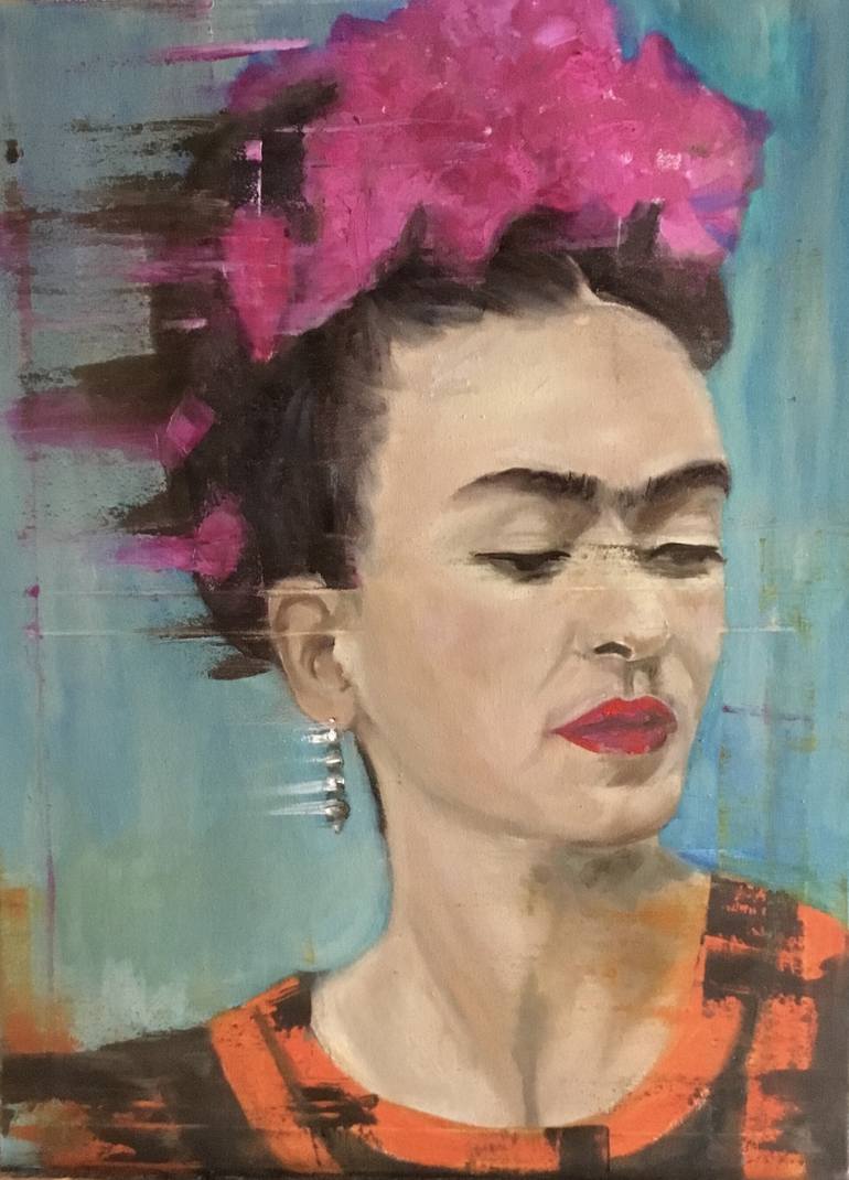 Frida Painting by H Mills-Dennison FRSA | Saatchi Art