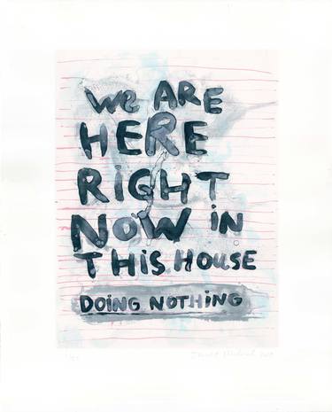 Doing Nothing - Limited Edition Original Screenprint 22 of 25 thumb