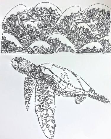 Print of Beach Drawings by Pamela Starr