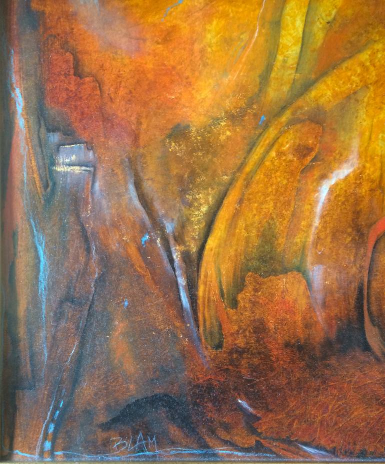 Original Abstract Expressionism Abstract Painting by Gaby Blam