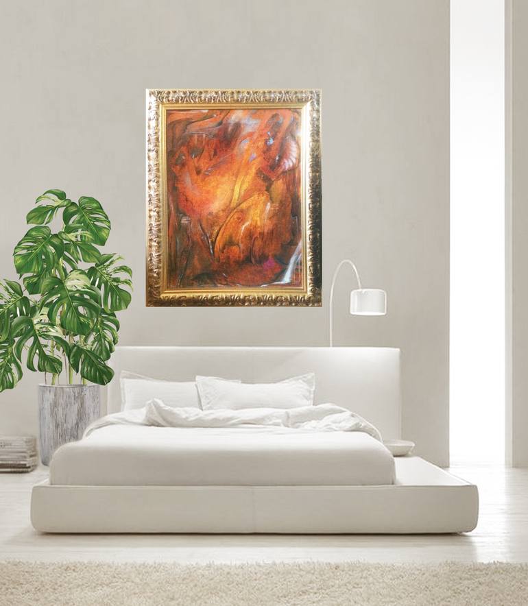 Original Abstract Expressionism Abstract Painting by Gaby Blam