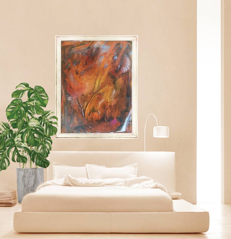 Original Abstract Expressionism Abstract Painting by Gaby Blam