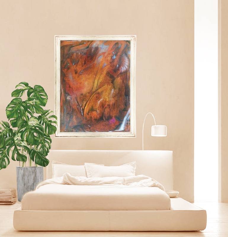 Original Abstract Expressionism Abstract Painting by Gaby Blam