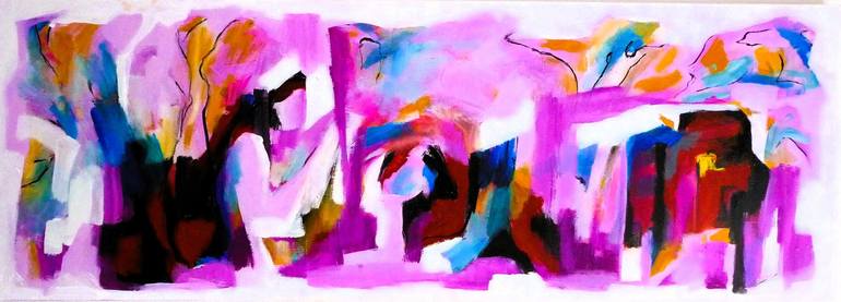Original Abstract Expressionism Abstract Paintings by Virginia Orbon Retzmann