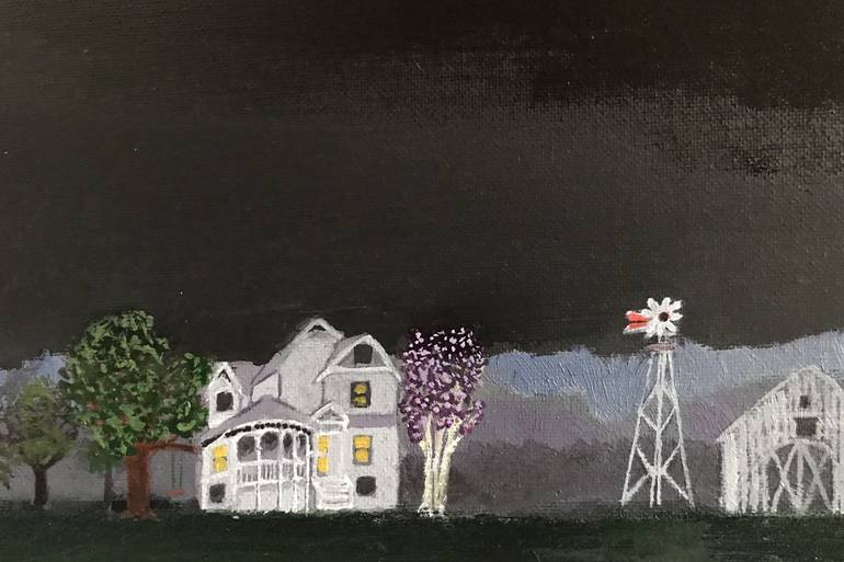 Original Impressionism Landscape Painting by Leslie Dannenberg