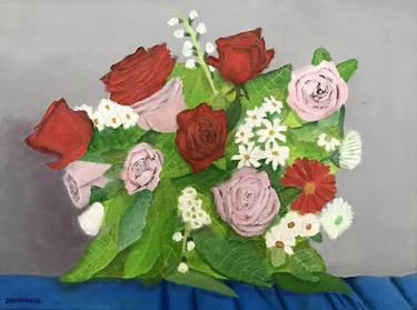 Original Impressionism Floral Paintings by LESLIE DANNENBERG