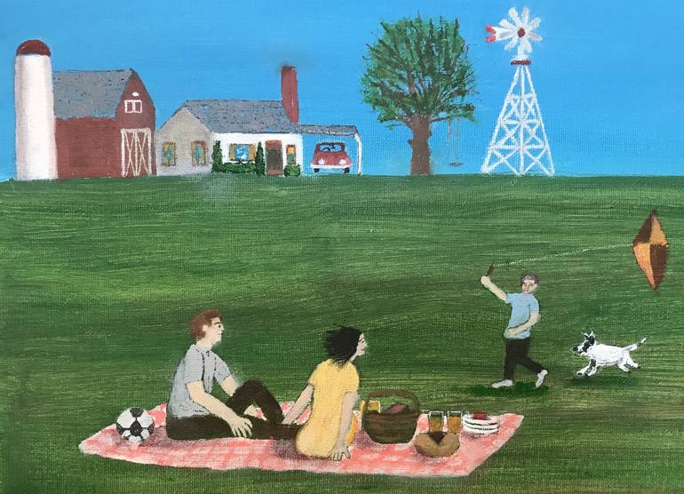 Original Realism Landscape Painting by Leslie Dannenberg