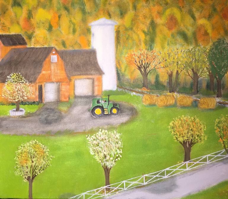 Original Realism Landscape Painting by Leslie Dannenberg