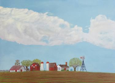 Print of Realism Rural life Paintings by LESLIE DANNENBERG