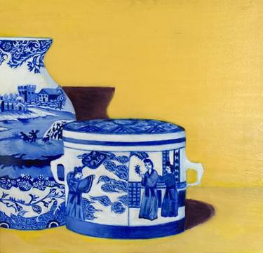 Original Still Life Paintings by LESLIE DANNENBERG