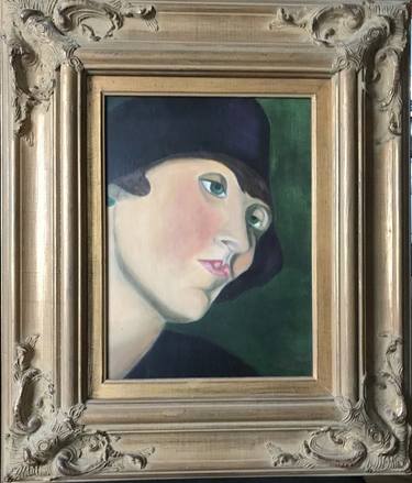 Original Art Deco Women Paintings by LESLIE DANNENBERG