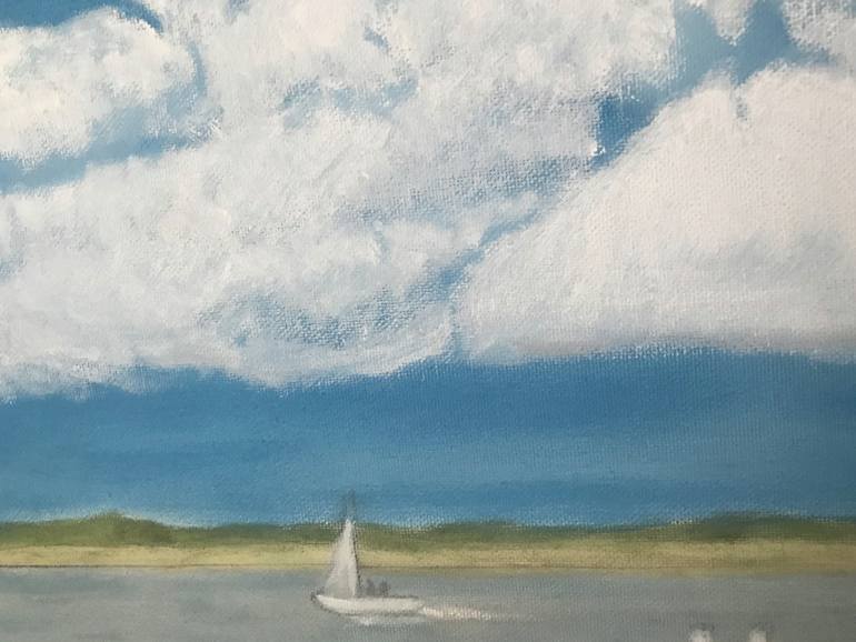 Original Impressionism Landscape Painting by Leslie Dannenberg