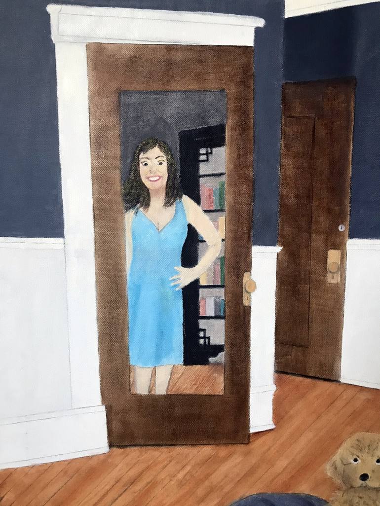 Original Realism Women Painting by Leslie Dannenberg