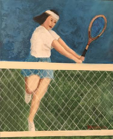 Original Sport Paintings by LESLIE DANNENBERG