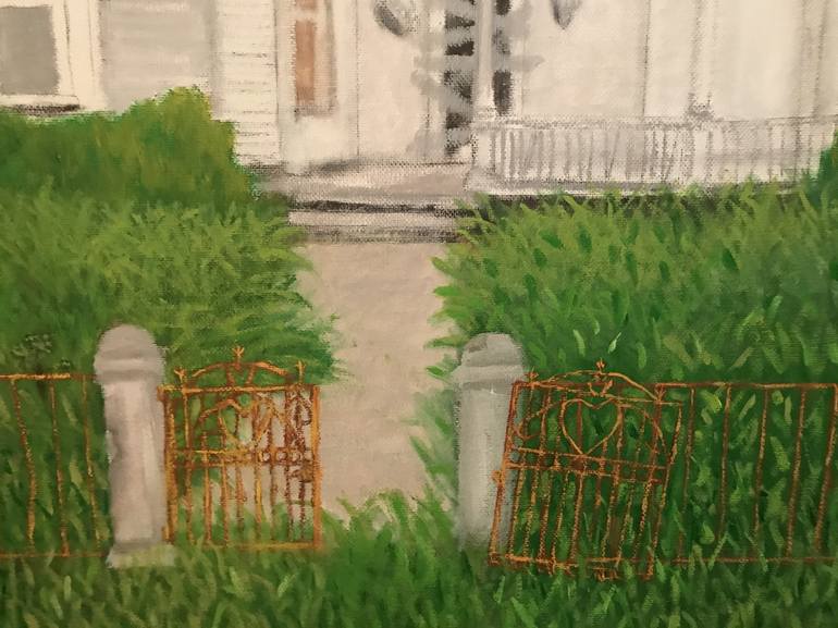 Original Impressionism Architecture Painting by Leslie Dannenberg