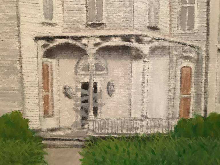 Original Impressionism Architecture Painting by LESLIE DANNENBERG