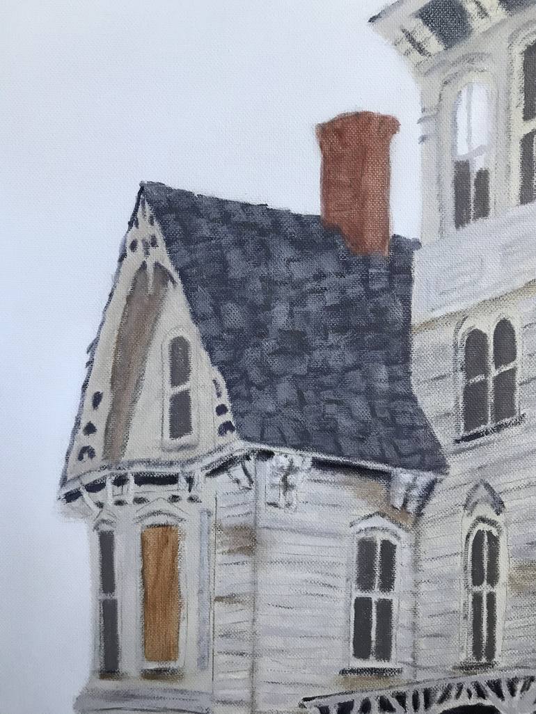 Original Impressionism Architecture Painting by Leslie Dannenberg