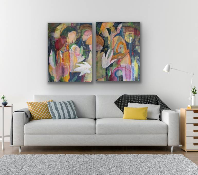 Original Abstract Expressionism Abstract Painting by Carole Richardson