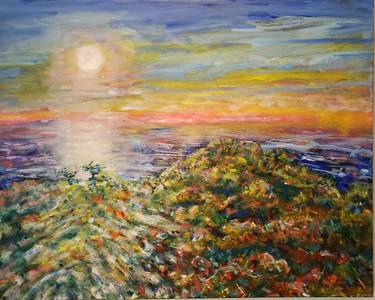 Original Surrealism Seascape Painting by Janet Lehmann