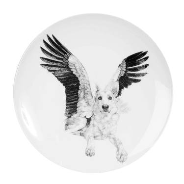 Sweet |Wolves 2013, In Homage to the Last Great Carnivores of Eurasia Series, limited edition fine English china coupe plate thumb