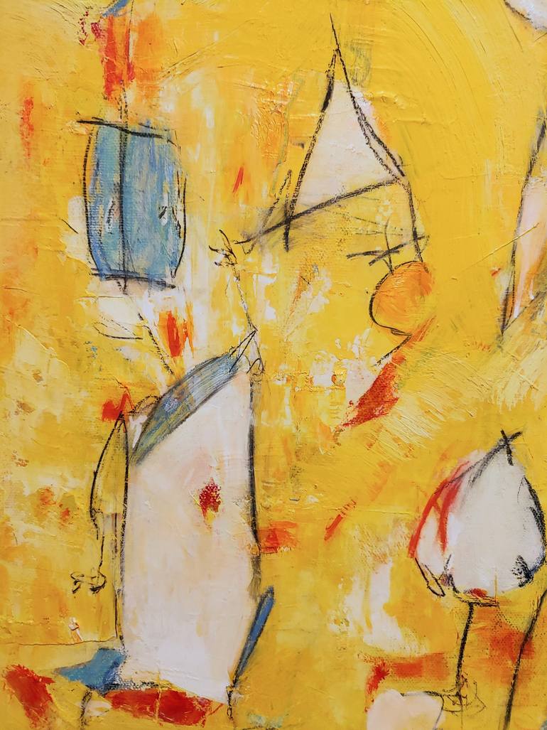 Original Abstract Expressionism Abstract Painting by Margaret Archambault