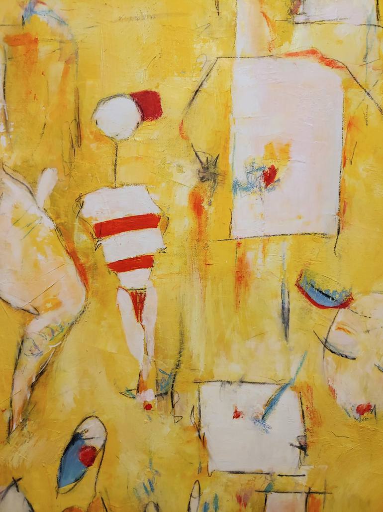 Original Abstract Expressionism Abstract Painting by Margaret Archambault
