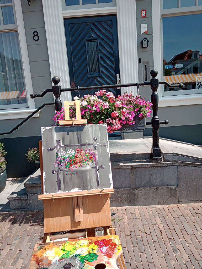 Original Impressionism Floral Painting by Dmitriy Fedorov