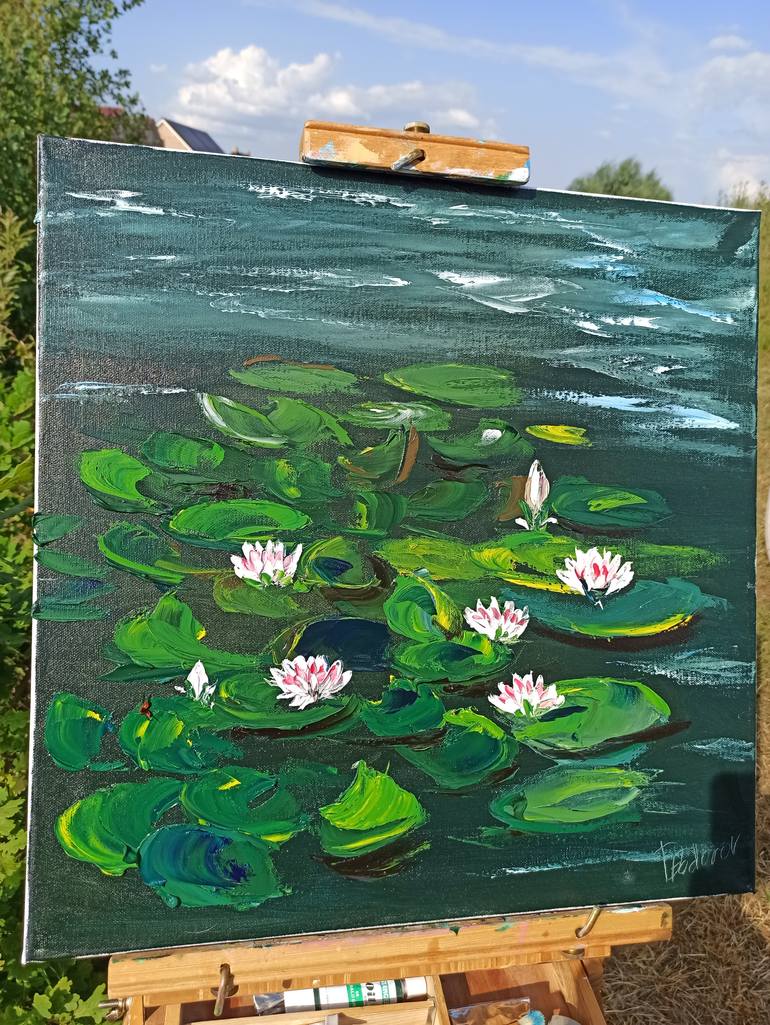 Original Impressionism Floral Painting by Dmitriy Fedorov