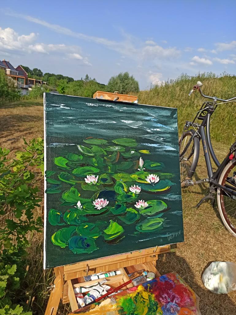 Original Impressionism Floral Painting by Dmitriy Fedorov