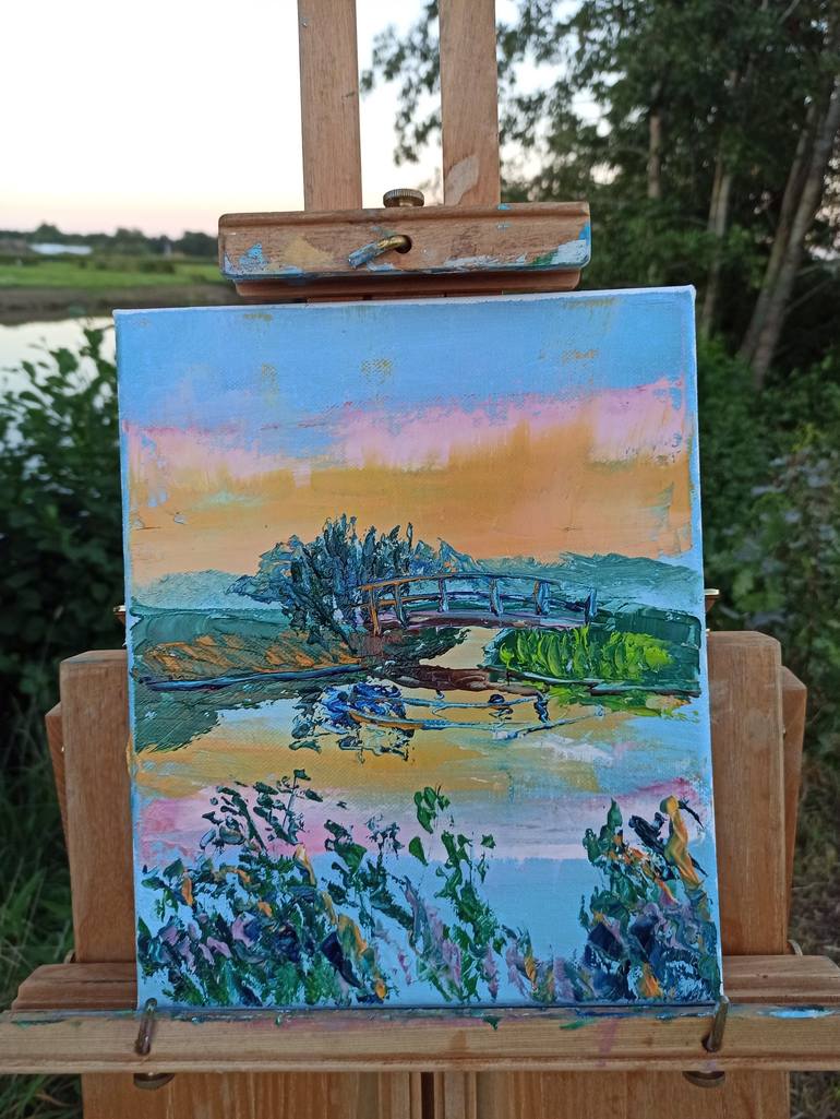 Original Impressionism Landscape Painting by Dmitriy Fedorov