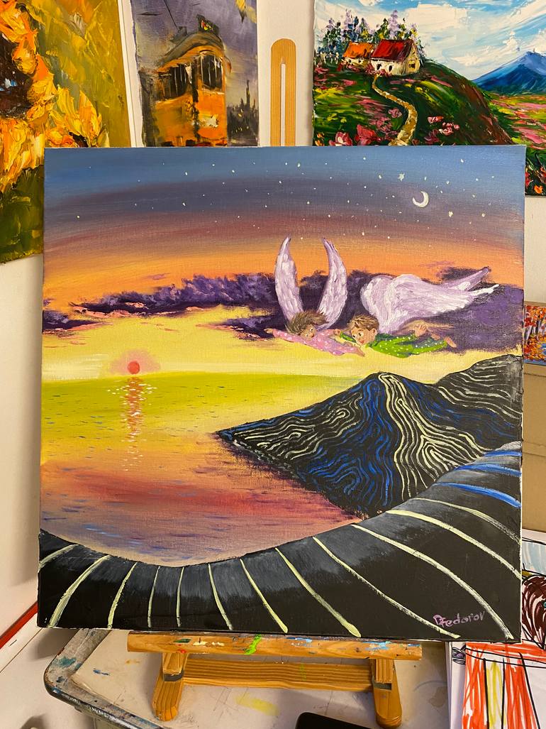 Original Impressionism Fantasy Painting by Dmitriy Fedorov