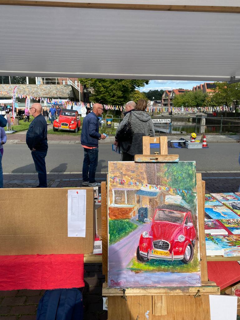Original Impressionism Car Painting by Dmitriy Fedorov