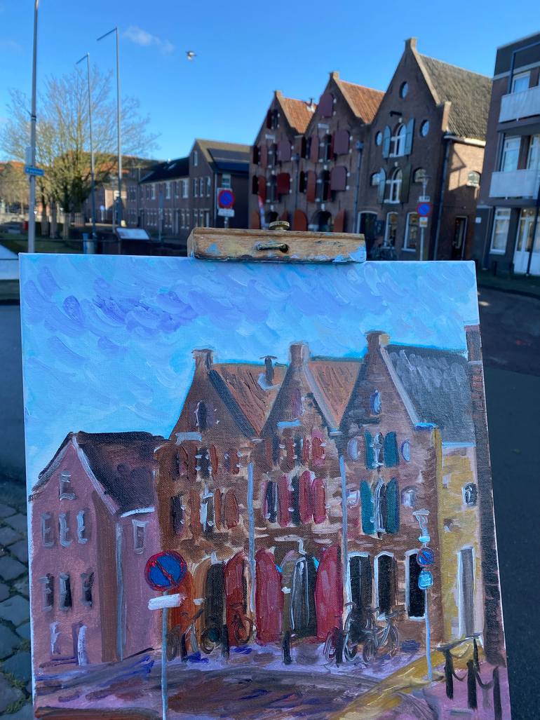 Original Impressionism Architecture Painting by Dmitriy Fedorov