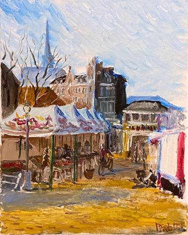 Original Impressionism Architecture Painting by Dmitriy Fedorov