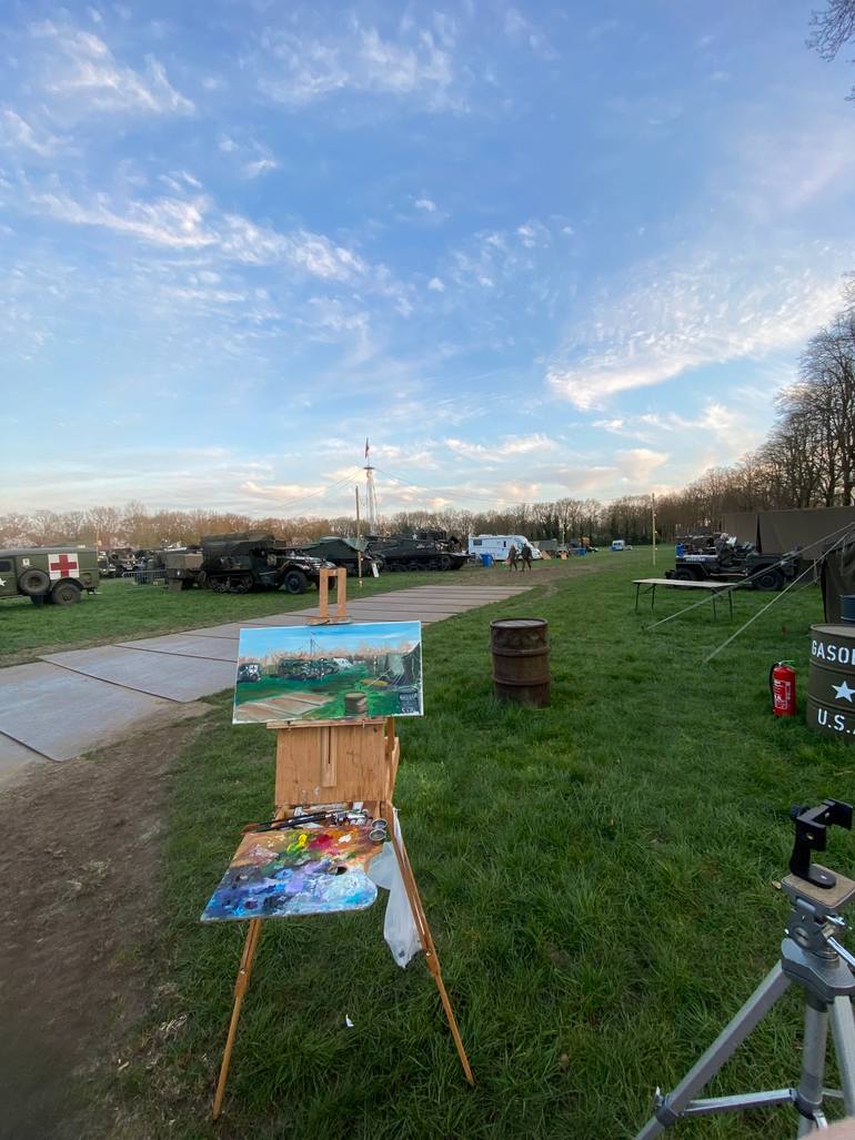 Original Impressionism Rural Life Painting by Dmitriy Fedorov