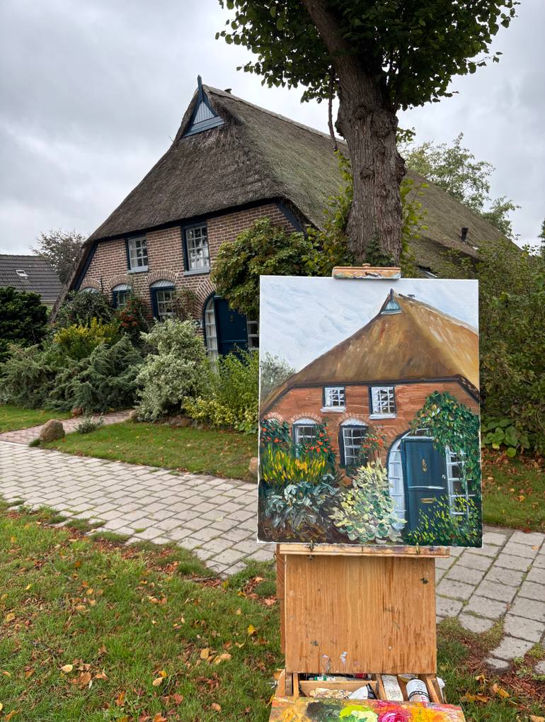 Original Impressionism Architecture Painting by Dmitriy Fedorov