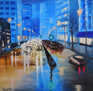 Print of Impressionism Cities Paintings by Dmitriy Fedorov