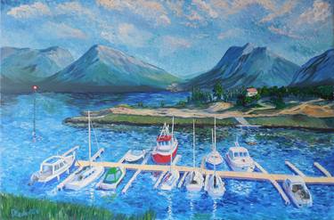 Print of Impressionism Yacht Paintings by Dmitriy Fedorov