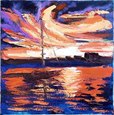 Print of Yacht Paintings by Dmitriy Fedorov