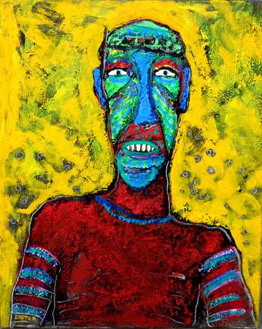Original Expressionism Men Paintings by David Lister