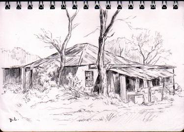 The Old Farmhouse Preliminary Sketch thumb