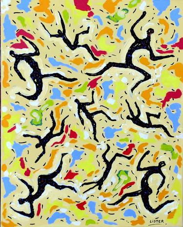 Original Abstract Expressionism Mortality Paintings by David Lister