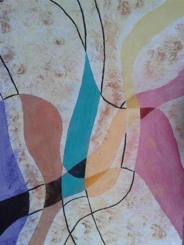 Original Abstract Paintings by Lonneke Smiet