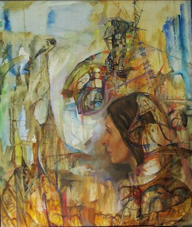 Original Abstract Portrait Paintings by Siarhei Yasaukin