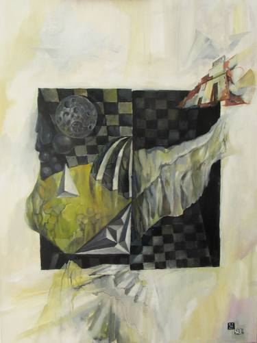 Original Abstract Fantasy Painting by Siarhei Yasaukin
