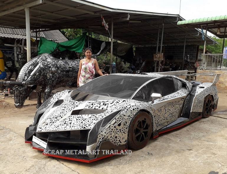 Original Realism Automobile Sculpture by namfon suktawee