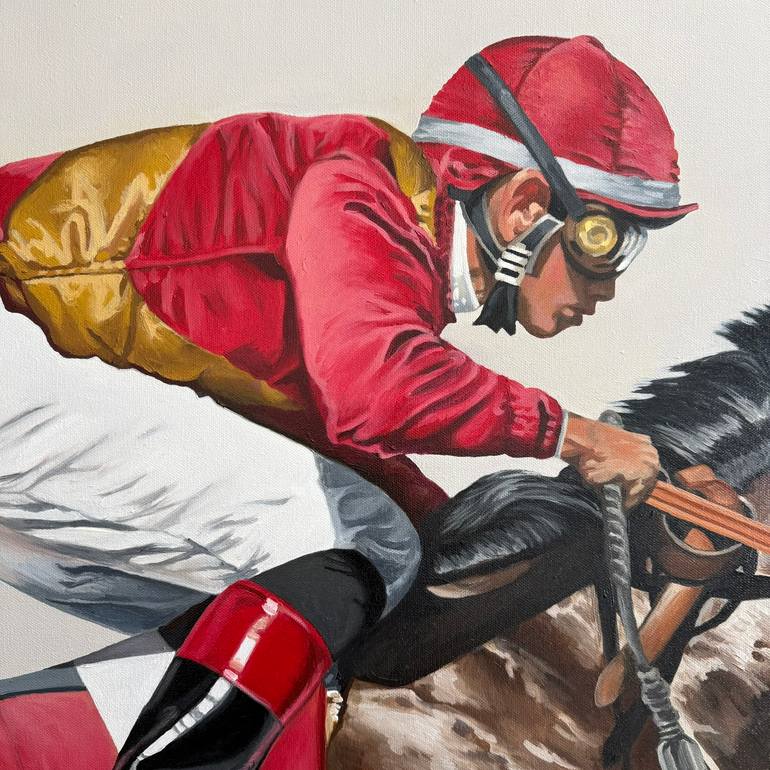 Original Photorealism Horse Painting by Jamie Lynn Nuzbach