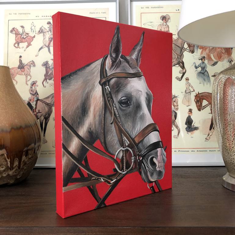 Original Realism Horse Painting by Jamie Lynn Nuzbach