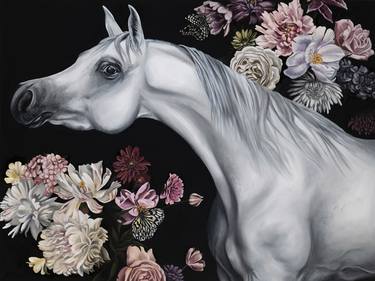 Original Surrealism Horse Paintings by Jamie Lynn Nuzbach